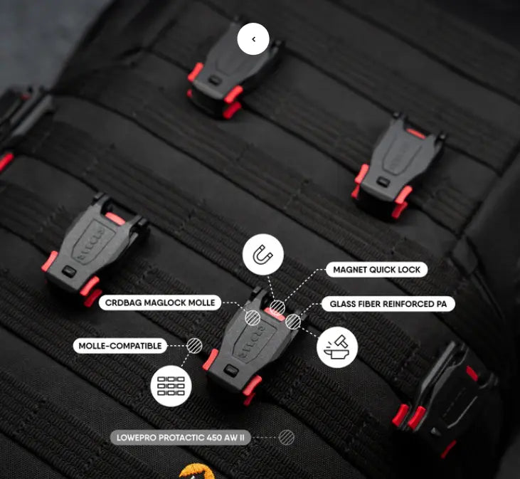 MAG LOCK MOLLE BLACK CC-Case Oy