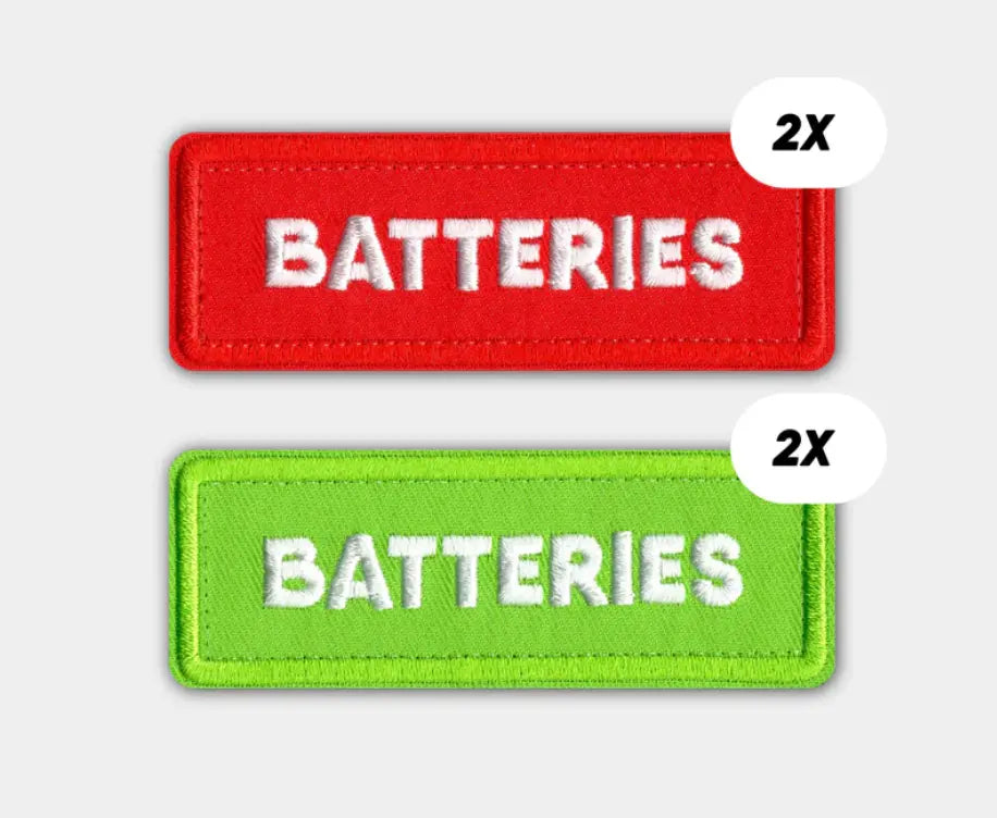 PATCHES BATTERIES 4kpl CC-Case Oy